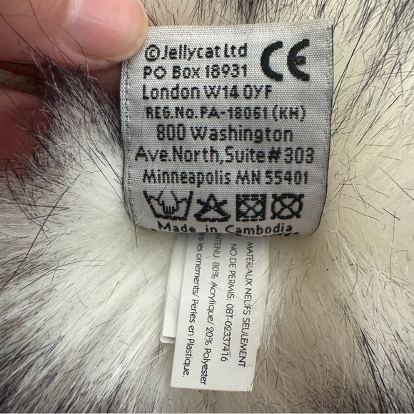 Jellycat London Dazzle Pom Pom Bird Ostrich Black & White Glitter - Picture 11 of 12